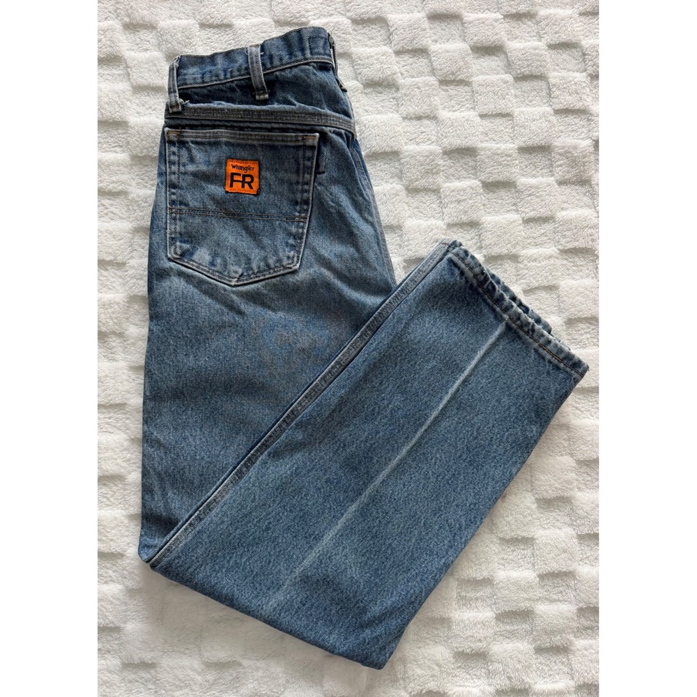 Wrangler Riggs Workwear FR Jeans Men 34x32 Blue Flame Resistant HRC2 2112 Cert